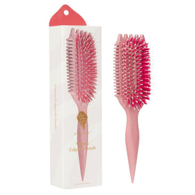 Bounce Curl front view of raspberry Volume EdgeLift Brush showing ergonomic shape and easy grip for fuller hair