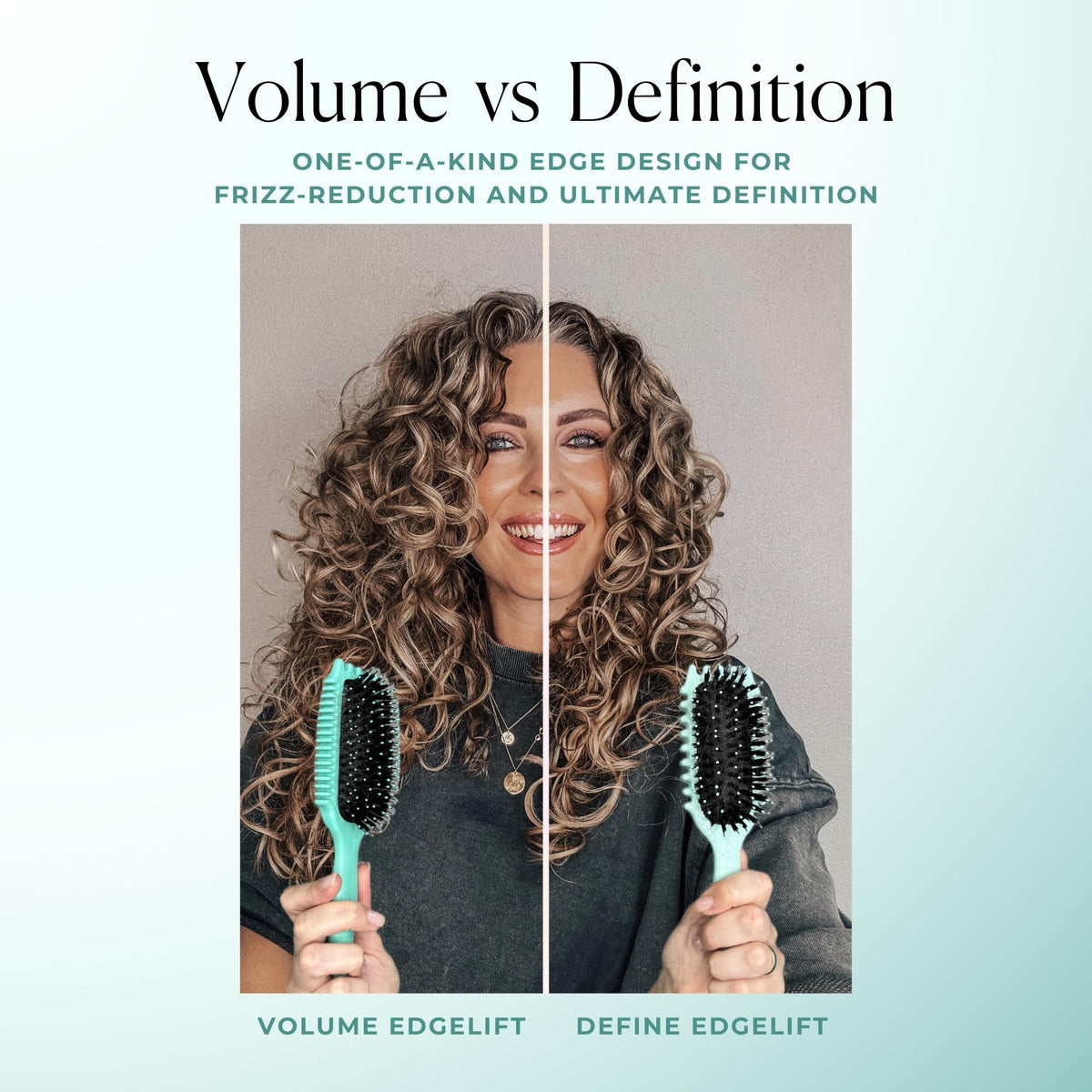 Bounce Curl styling on curls showing defined clumps and reduced frizz