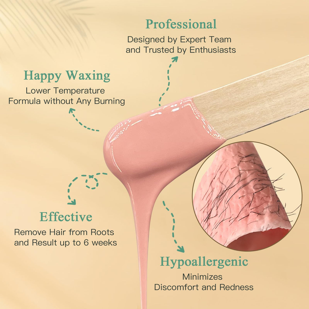 Bouvetan wax beads close-up texture showing smooth meltability and even coverage