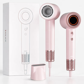 BOWEI front view pastel pink dryer showing sleek design and fast drying