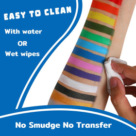 Bowitzki swatch spread on forearm showing true-to-tone coverage