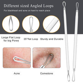 Boxoyx close-up of loop extractor tip for precise blackhead removal