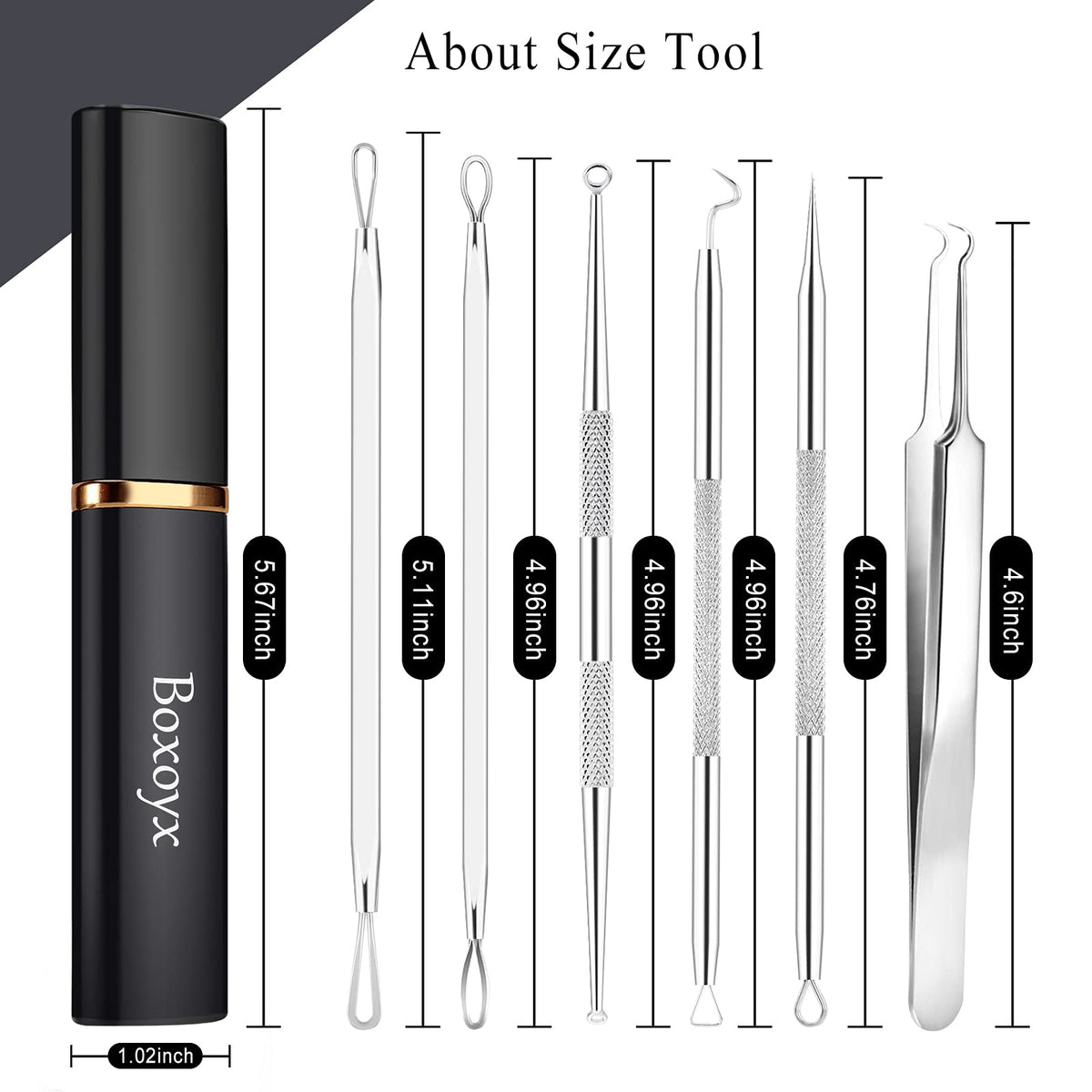 Boxoyx size comparison next to a coin showing compact portability