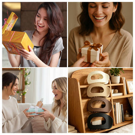 B.PHNE clips inside a travel bag, compact and convenient for on-the-go styling