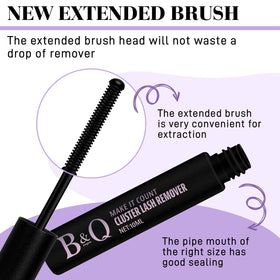 B&Qaugen being applied to lash line to safely loosen adhesive without tugging