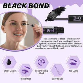 B&Qaugen black glue texture droplet illustrating rich color and grip