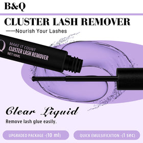 B&Qaugen close-up dropper tip dispensing controlled drops to protect lashes