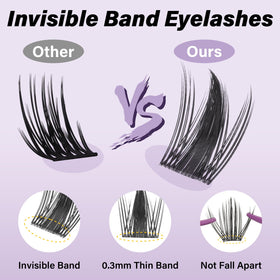 B&Qaugen close-up of invisible flat band showing gentle comfort benefit