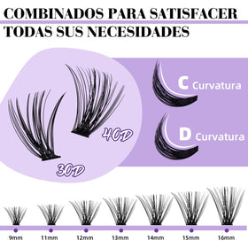 B&Qaugen close-up of lash cluster fibers highlighting natural texture