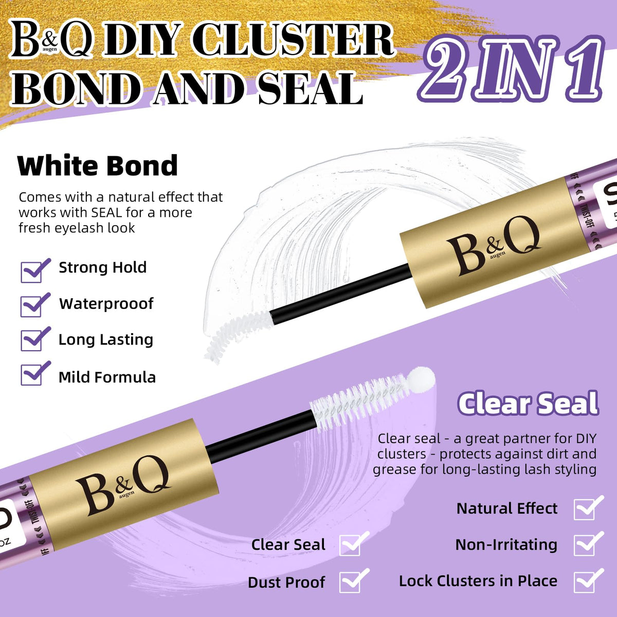 B&Qaugen dual-ended wand closeup demonstrating combined bonding and sealing