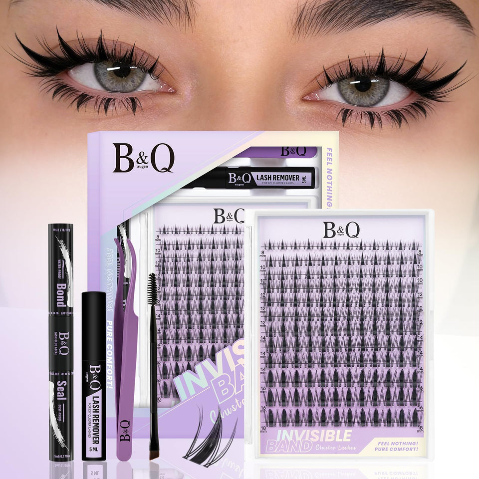 B&Qaugen kit front packaging showing complete lash set and tools for easy use