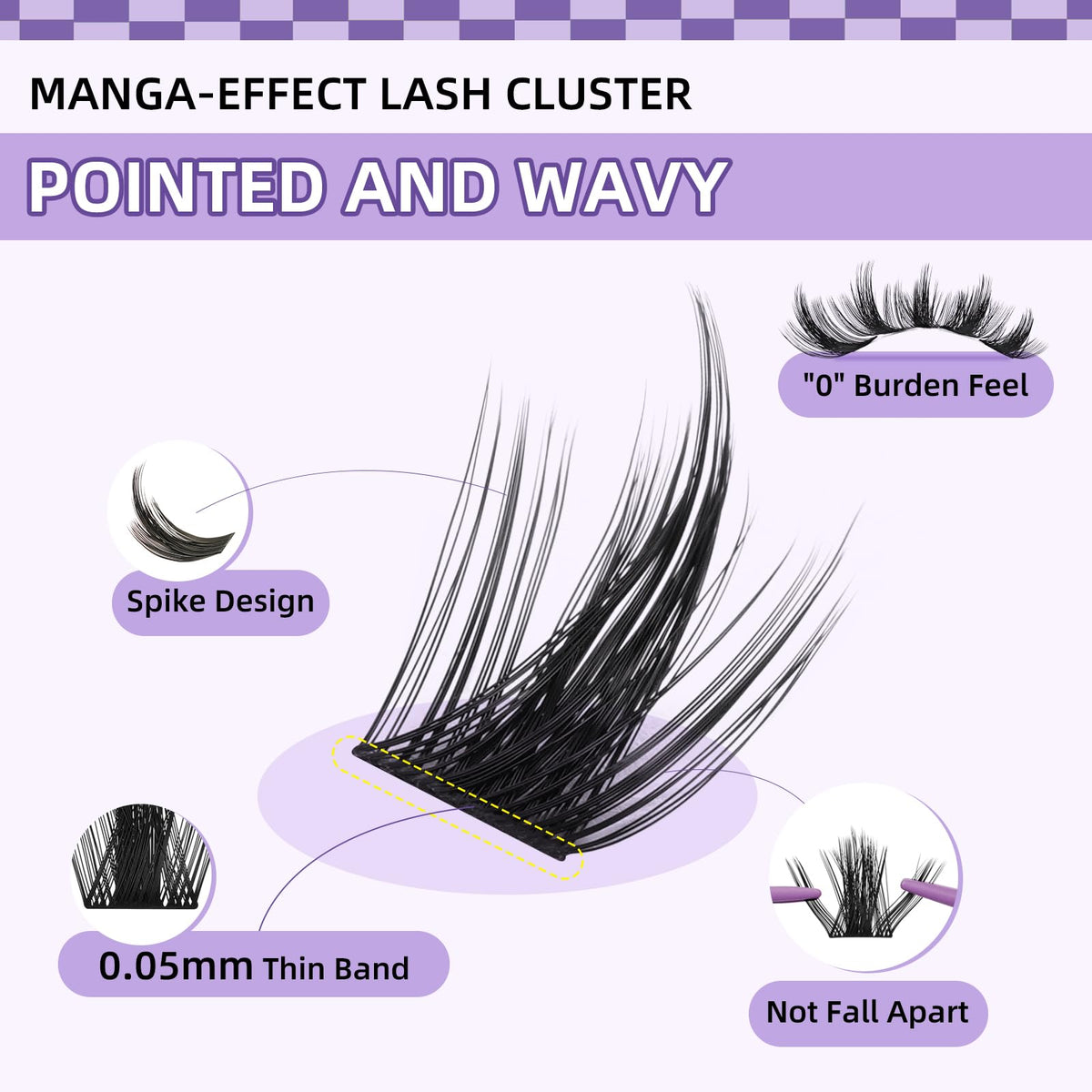 B&Qaugen fluffy outer and spiky center cluster detail for defined anime look