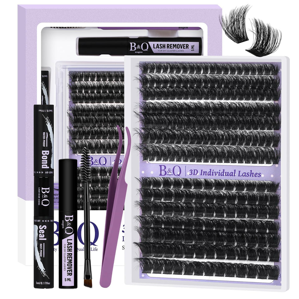B&Qaugen front packaging of kit showing included clusters and tools, easy at‑home use
