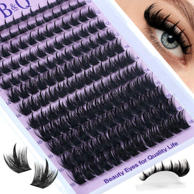 B&Qaugen front packaging showing 156PCS clusters and salon-style benefits