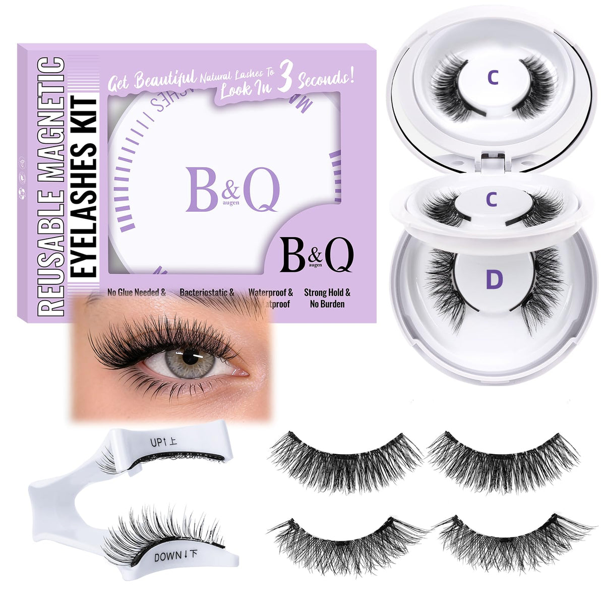B&Qaugen front packaging showing kit contents and travel case benefit