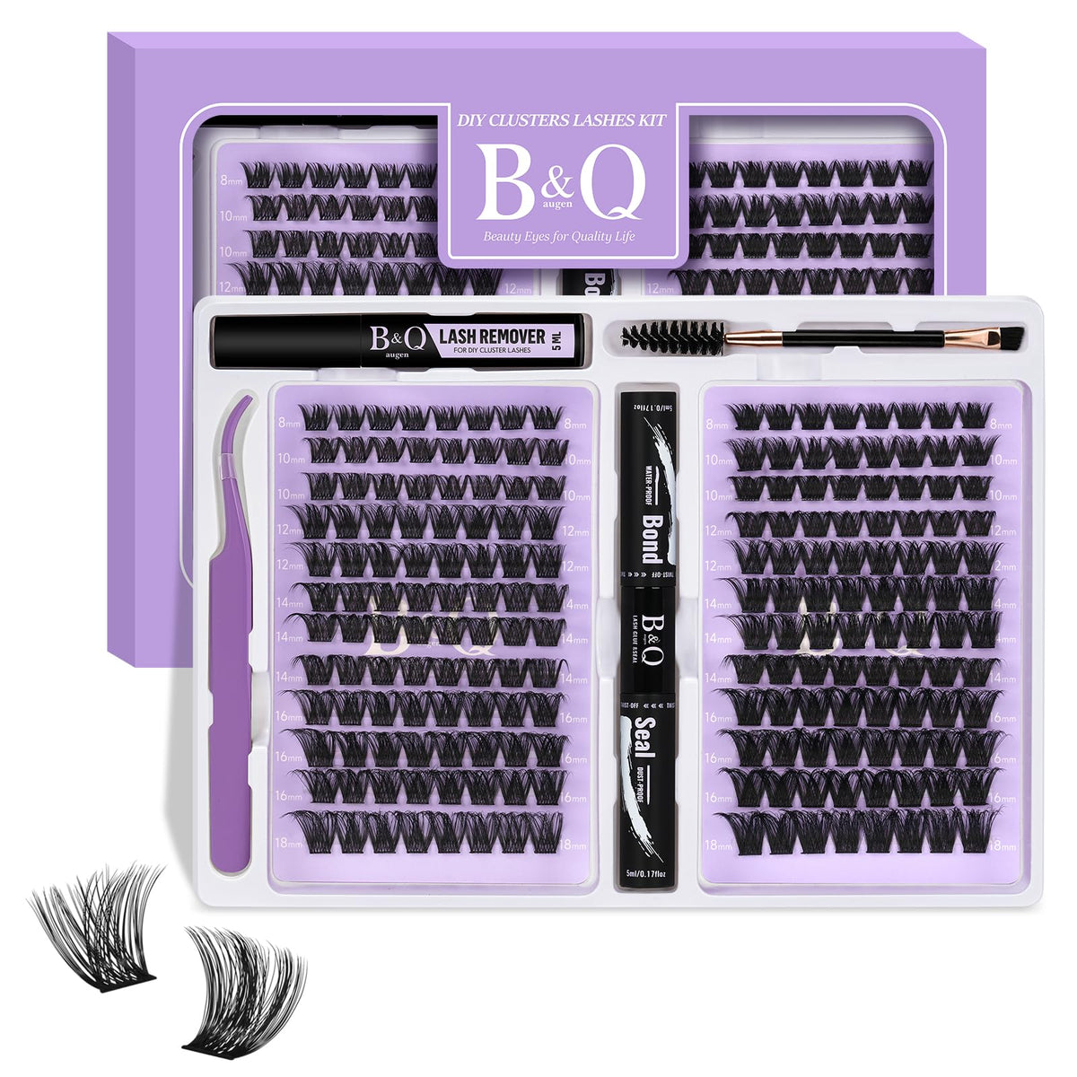 B&Qaugen front packaging showing complete 192-piece kit and tools for convenience