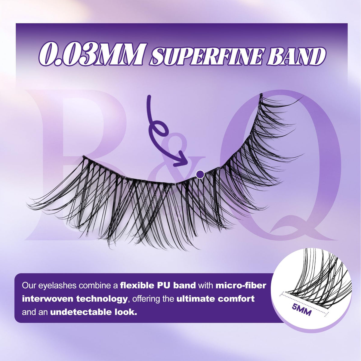 B&Qaugen lashes worn in daytime office look for subtle polish