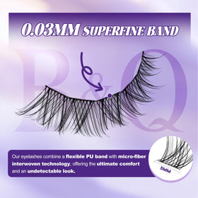 B&Qaugen lashes worn in daytime office look for subtle polish
