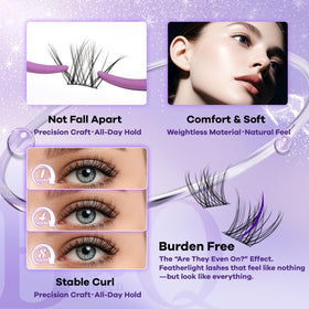 B&Qaugen lashes creating evening glamour from the same kit for versatility