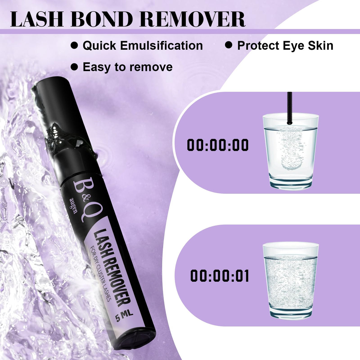 B&Qaugen cluster lashes in hand illustrating compact size and reuse potential