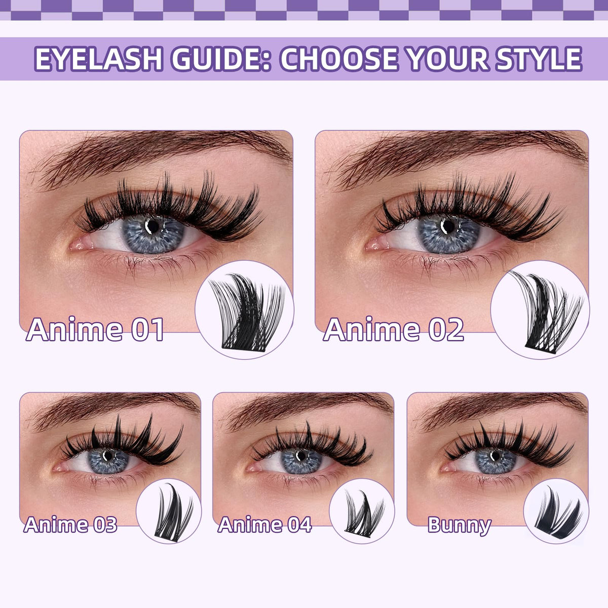 B&Qaugen lashes on model for subtle everyday enhancement and comfort