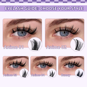 B&Qaugen lashes on model for subtle everyday enhancement and comfort