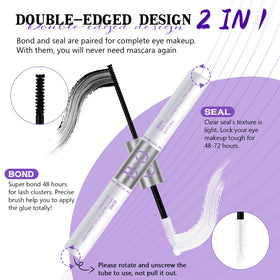 B&Qaugen on vanity showing everyday waterproof lash routine