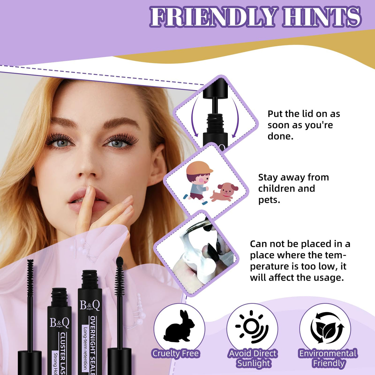 B&Qaugen staged on vanity to show everyday use and quick touch-up benefit