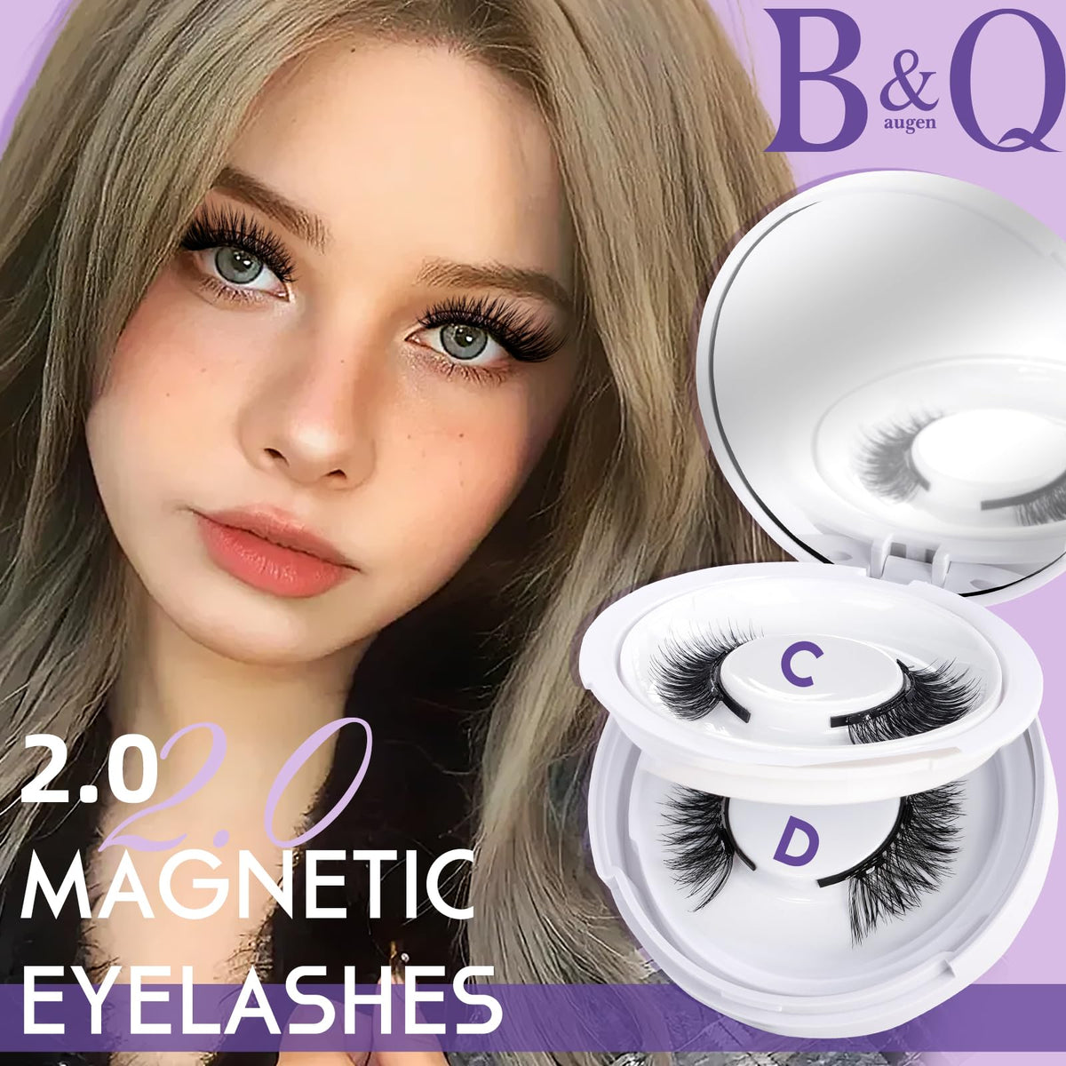 B&Qaugen lifestyle shot for evening wear showing enhanced eye definition