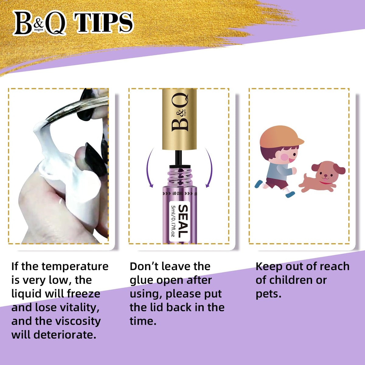 B&Qaugen 10ml tube next to common lipstick for size and portability
