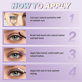 B&Qaugen worn on eye displaying natural volume and subtle lift