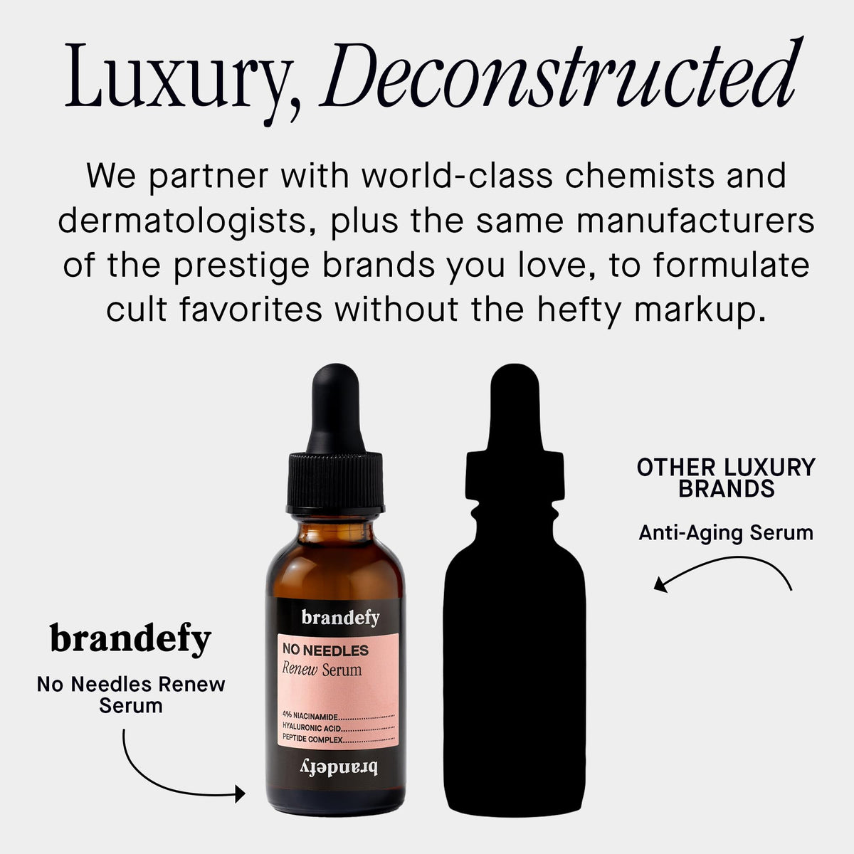 Brandefy bottle on bathroom vanity suggesting daily skincare routine benefit