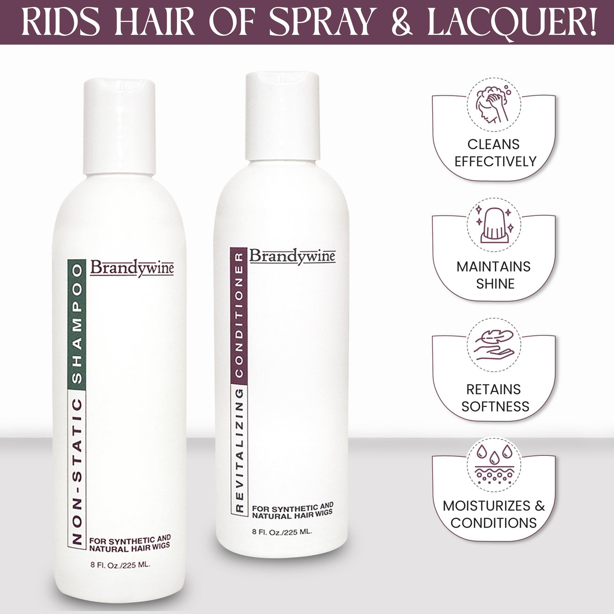Brandywine conditioner pour illustrating smoothening detangle benefit