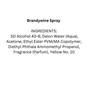 brandywine label detail showing directions and ingredient clarity benefit