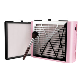 BRANTMAKER front view in pink showing intake grille and compact design for cleaner workspaces