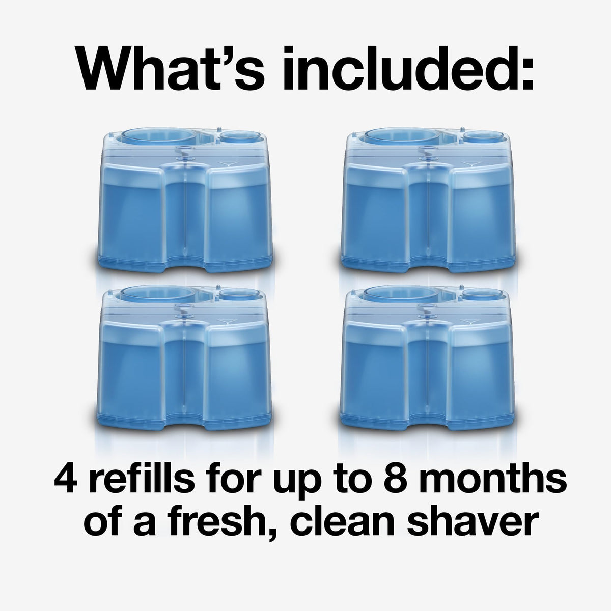 Braun refill cartridge nozzle close-up illustrating easy installation