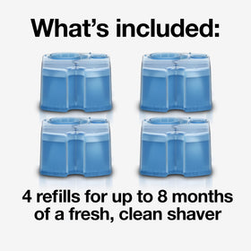 Braun refill cartridge nozzle close-up illustrating easy installation