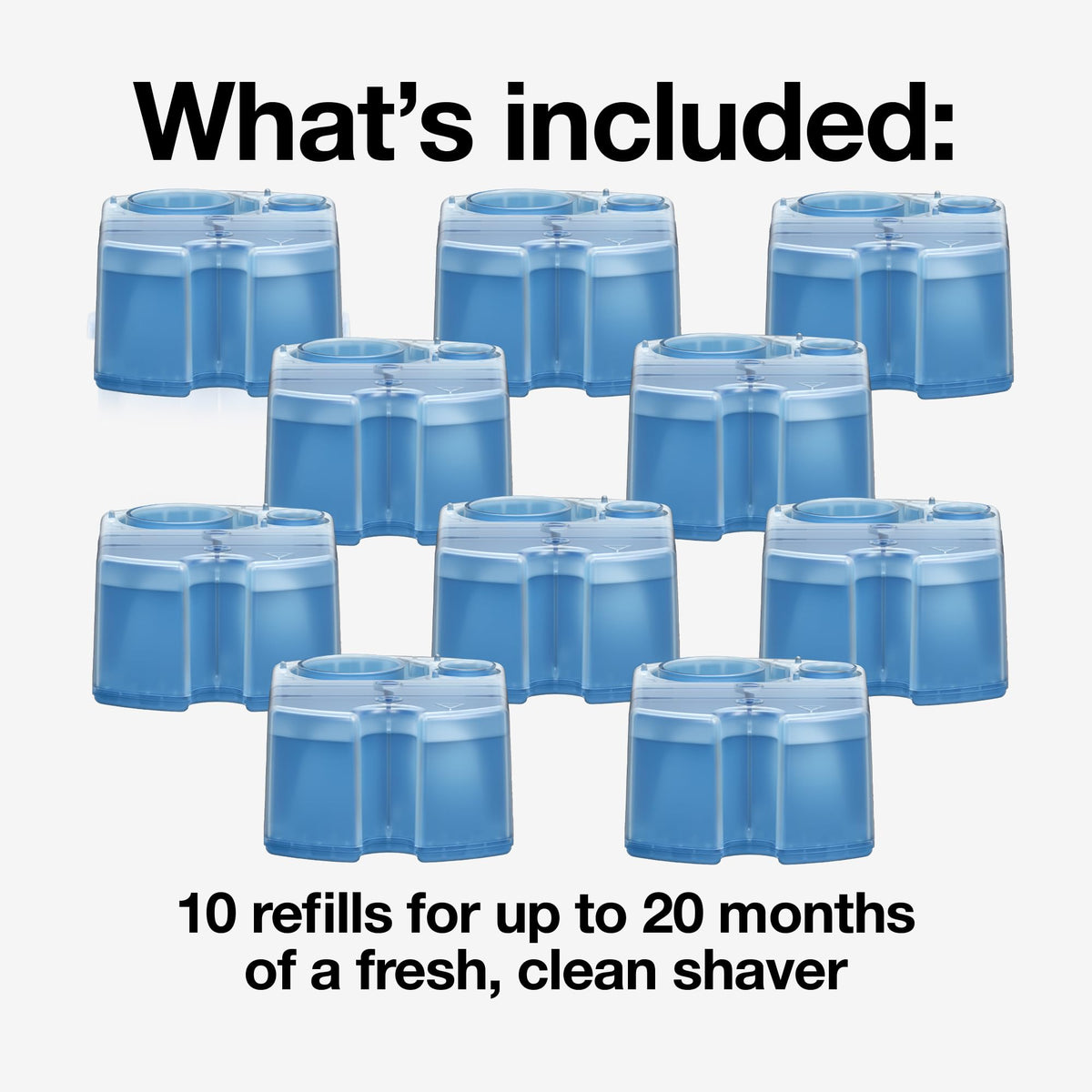 Braun close-up of refill cartridge showing detail and easy replacement