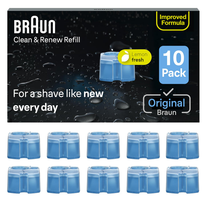 Braun cartridge front packaging showing product and clear benefits
