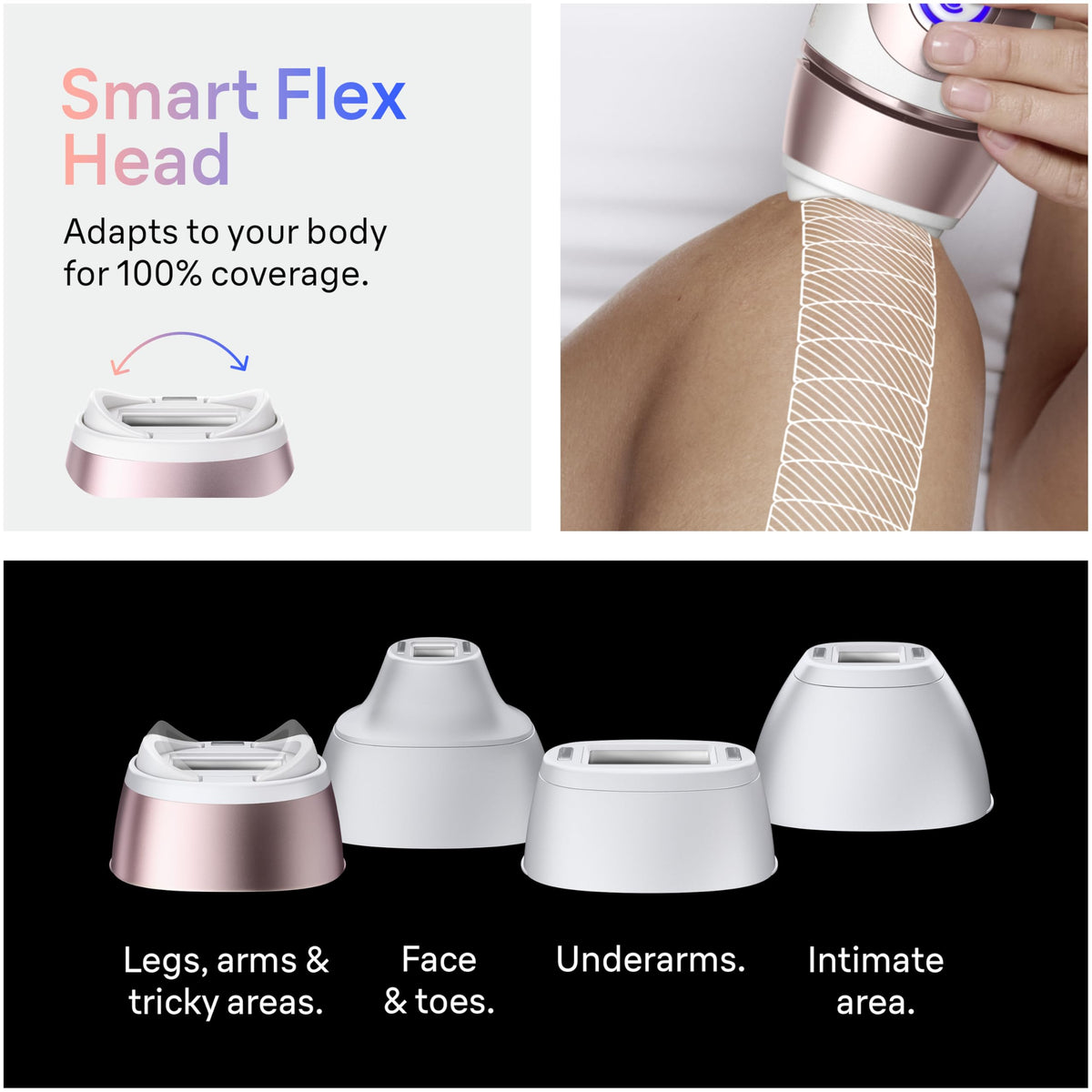Braun device used on leg demonstrating full-body treatment capability