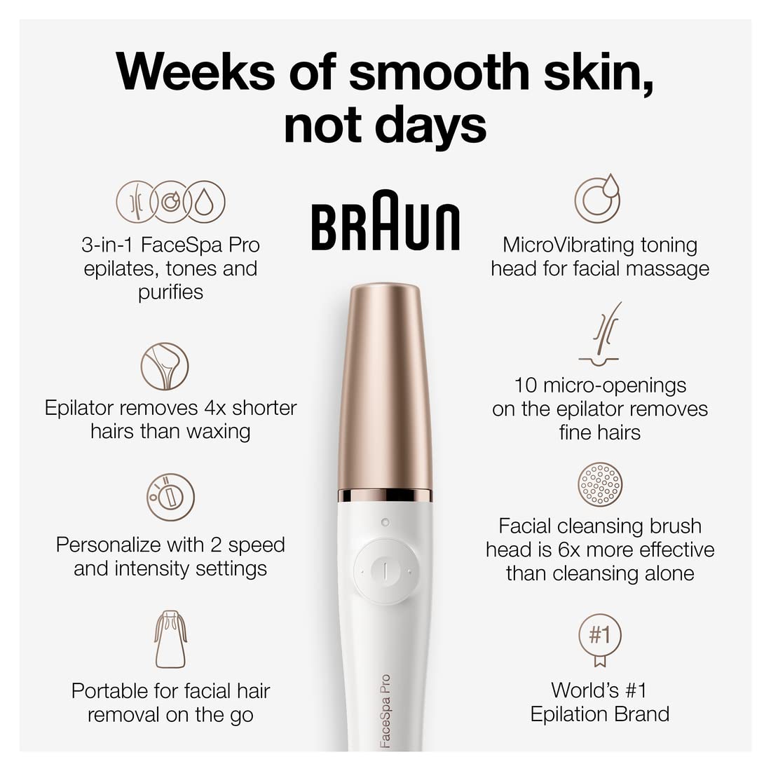 Braun FaceSpa Pro 911 cleansing brush detail lifting makeup and oil for cleaner pores