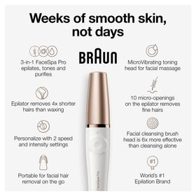 Braun FaceSpa Pro 911 cleansing brush detail lifting makeup and oil for cleaner pores