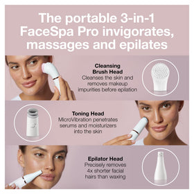 Braun FaceSpa Pro 911 in bathroom lifestyle scene simplifying grooming and skincare routine