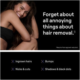 Braun lifestyle shot on bathroom vanity depicting at‑home IPL routine for time‑saving convenience