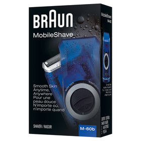 Braun M60b close-up of wide floating foil, delivering a comfortable, close shave