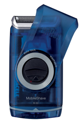 Braun M60b placed inside a travel kit, showcasing portability and on-the-go convenience