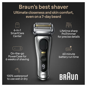 Braun Series 9 Precision ProTrimmer detail showing surgical-grade blade for styling