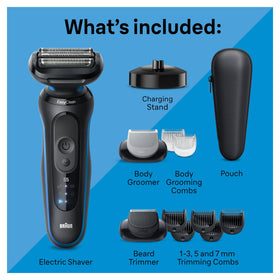 Braun beard trimmer attachment displayed for precise styling and length control