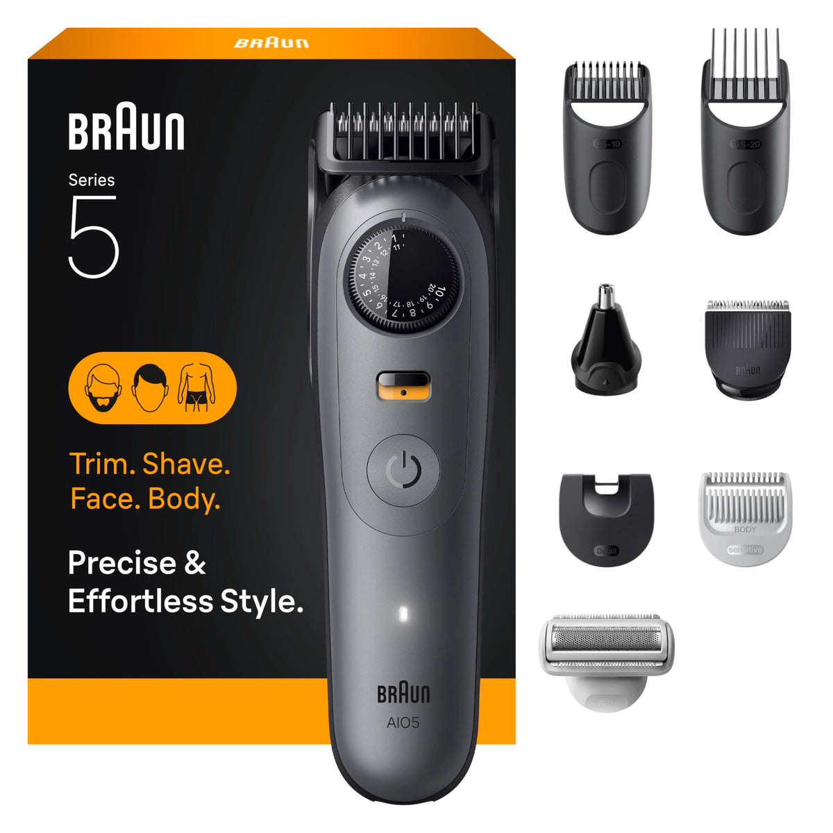 Braun Series 5 front packaging showing kit and tools for quick recognition