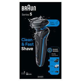 Braun Series 5 kit box with accessories for an all-in-one grooming solution